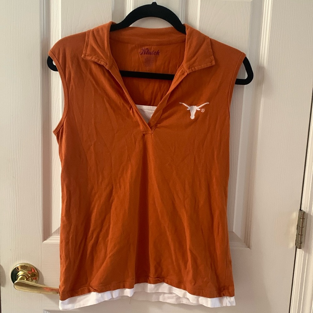Ladies Texas Longhorn sleeveless shirt size large